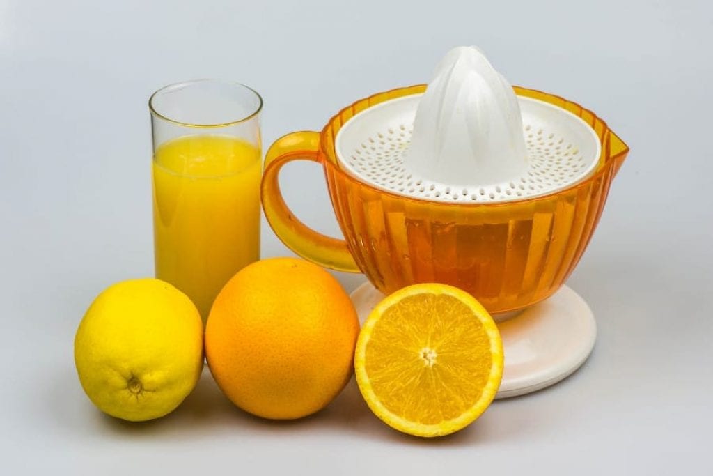 juicing with citrus juicer