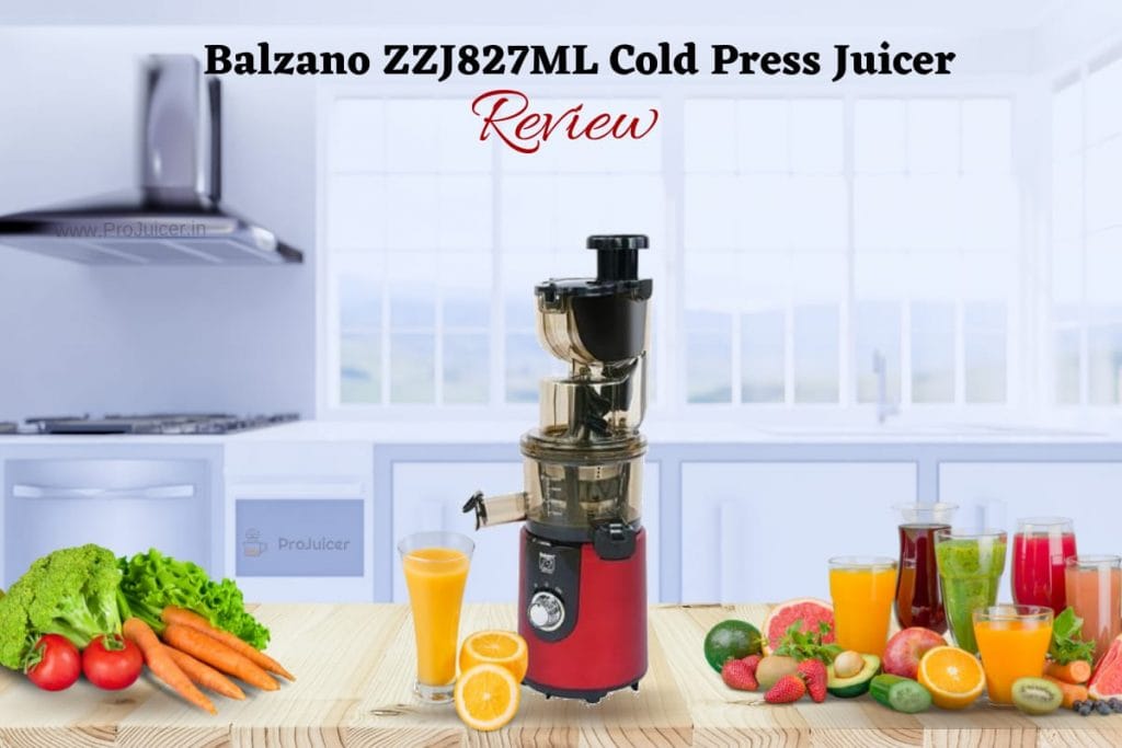 Juicing on Balzano ZZJ827ML Cold Press Slow Juicer