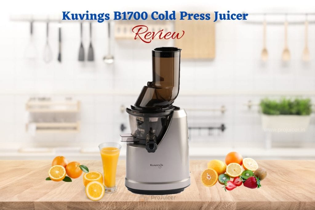 Juicing on Kuvings B1700 Professional Cold Press Whole Slow Juicer 