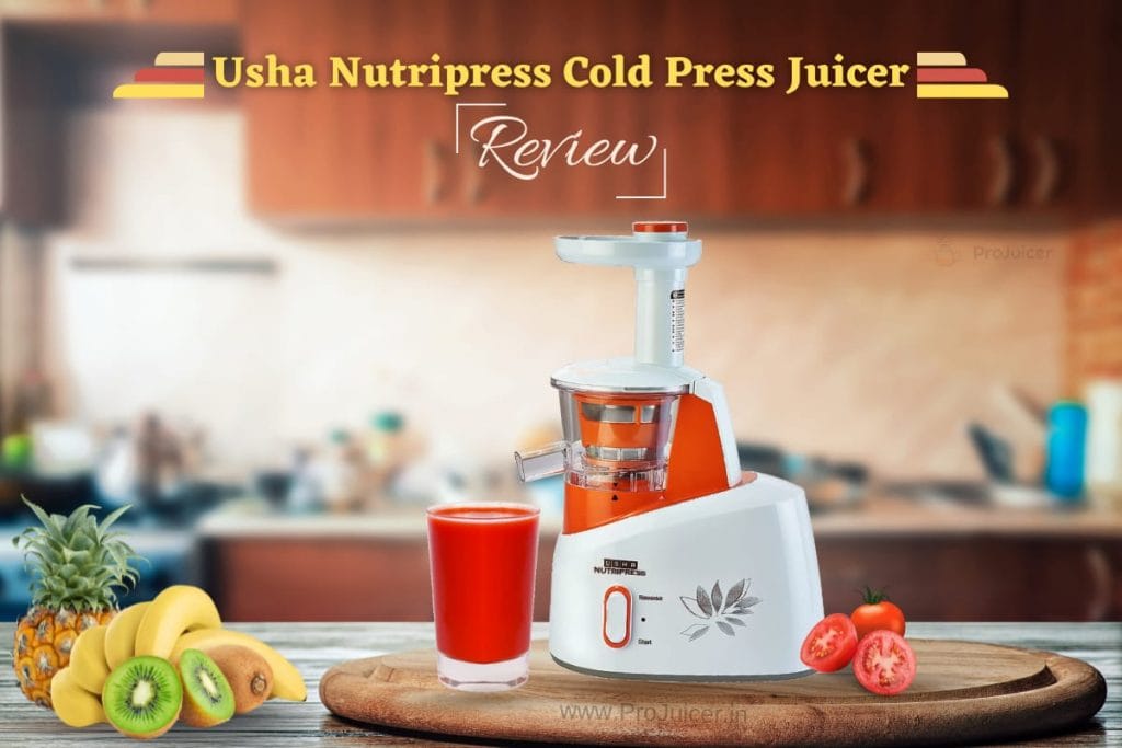 Juicing on Usha Nutripress (361S) Cold Press Slow Juicer