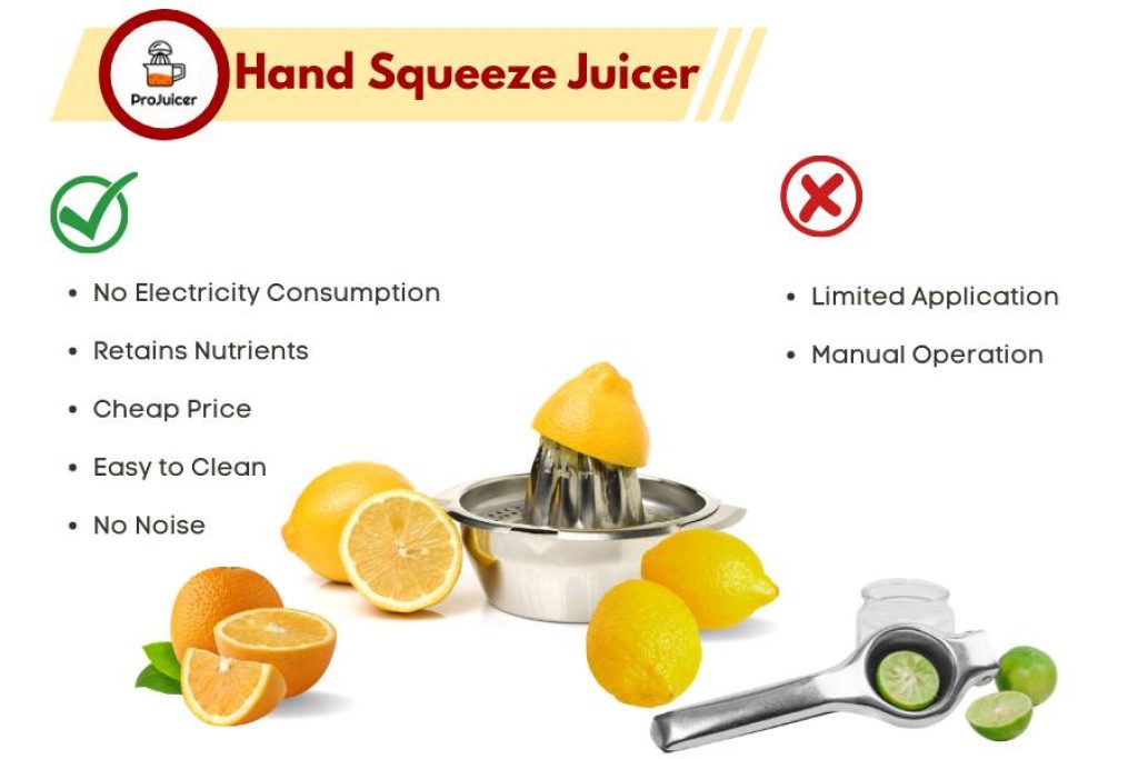 Hand squeeze juicer pros and cons