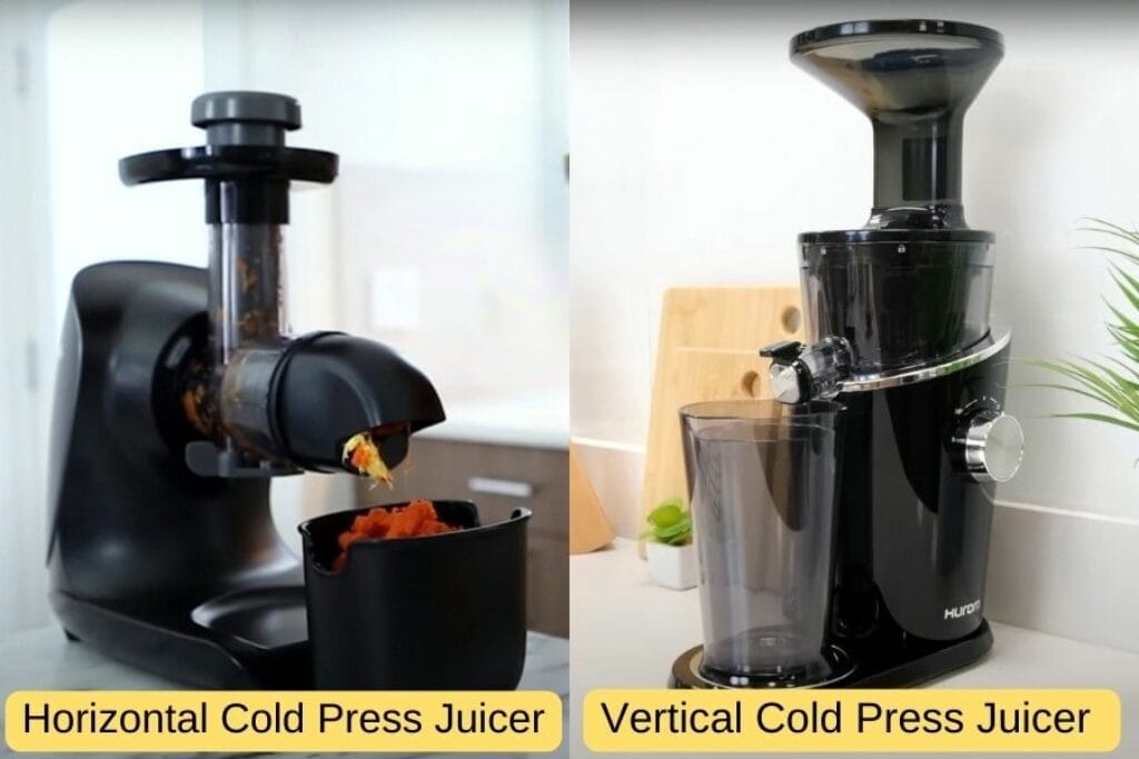 Horizontal vs vertical cold press juicer